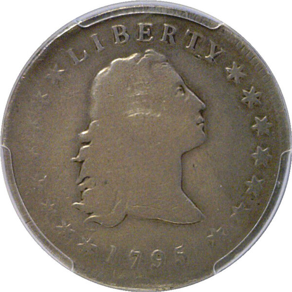 1795 Flowing Hair Dollar  -  PCGS Genuine  -  Cleaned VG Detail - Image 2