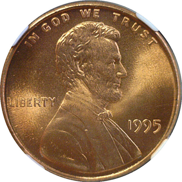1995 Doubled Die Obverse.  Lincoln Cent  -  NGC MS-68+  CAC - Image 2