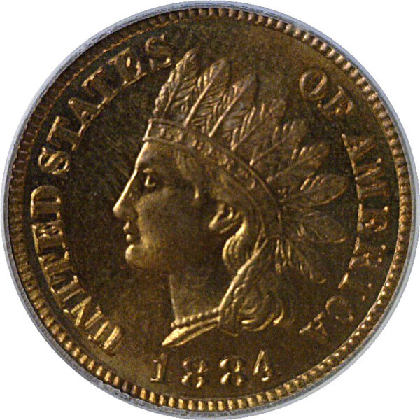 1884 Indian Head Cent  -  PCGS PR-65 RD - Image 2