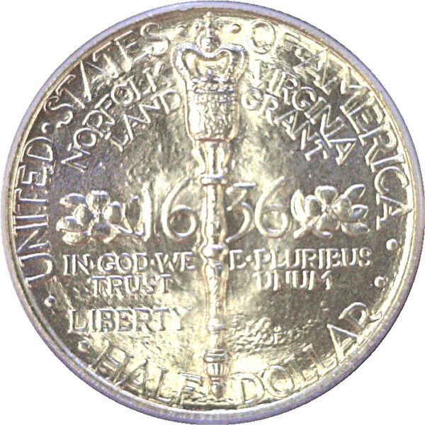 1936 Norfolk Commemorative Half Dollar  -  PCGS MS-68 - Image 3