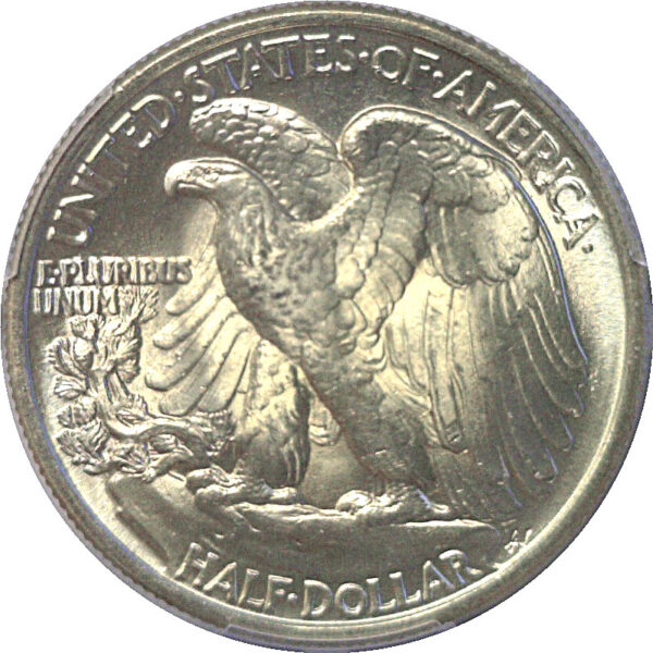 1946 Doubled Die  Reverse. Walking Liberty Half Dollar  -  PCGS MS-66 - Image 3
