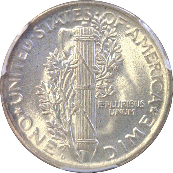 1918-D Mercury Dime  -  PCGS MS-65 - Image 3