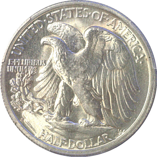1937-S Walking Liberty Half Dollar  -  PCGS MS-66+  CAC - Image 3