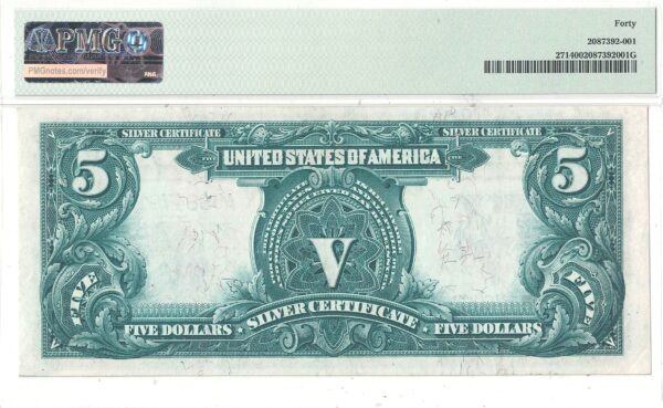 1899 $5 Silver Certificate Fr-271 PMG XF-40 - Image 3