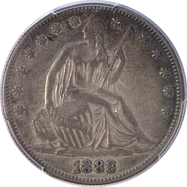 1888 Seated Liberty Half Dollar  -  PCGS XF-40 - Image 2