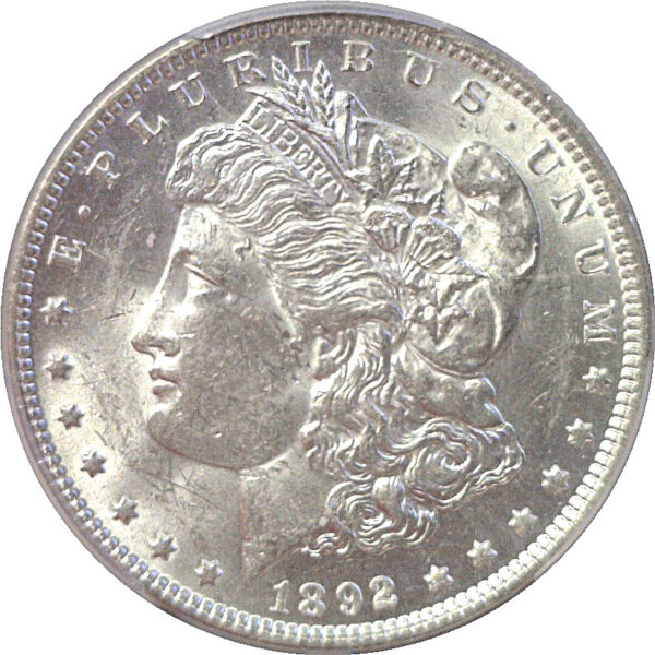 1892 Morgan Dollar  -  PCGS AU-58 - Image 2
