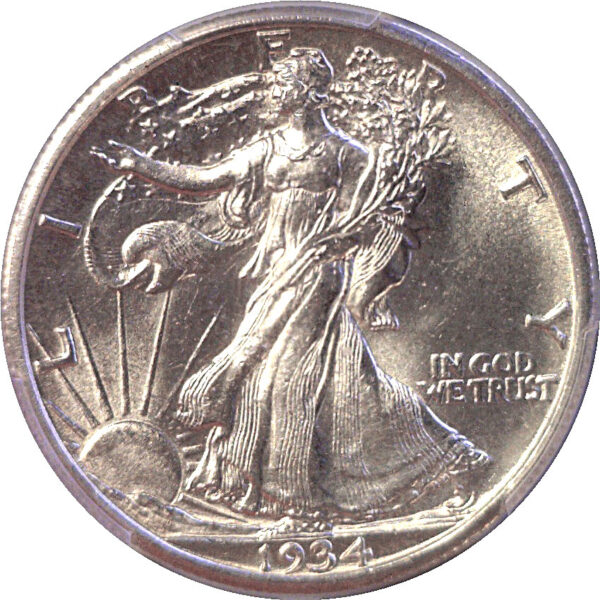 1934-S Walking Liberty Half Dollar  -  PCGS MS-62 - Image 2