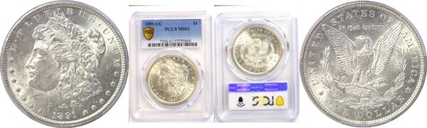 1891-CC Morgan Dollar  -  PCGS MS-61