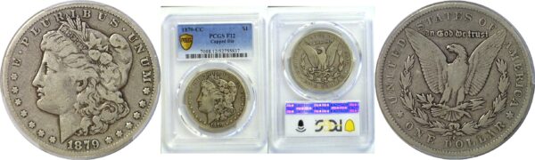 1879-CC Morgan Dollar  - PCGS F-12