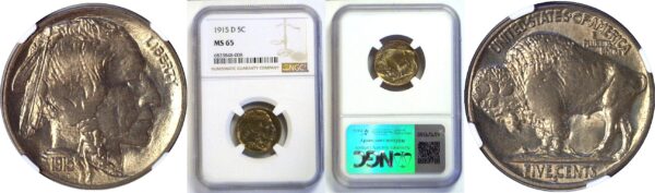 1915-D Buffalo Nickel  -  NGC MS-65