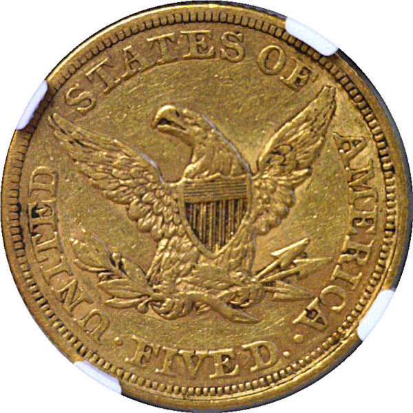 1864 $5 Liberty  -  NGC AU-50 - Image 3