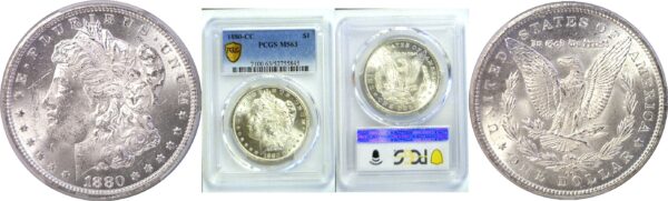 1880-CC Morgan Dollar  -  PCGS MS-63