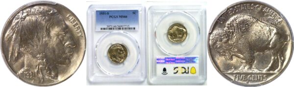 1931-S Buffalo Nickel. -  PCGS MS-66