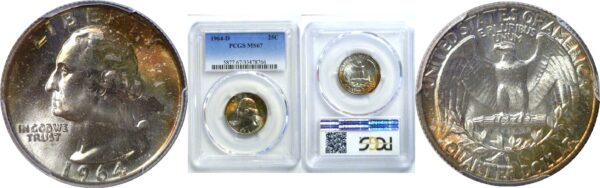 1964-D Washington Quarter. -  PCGS MS-67