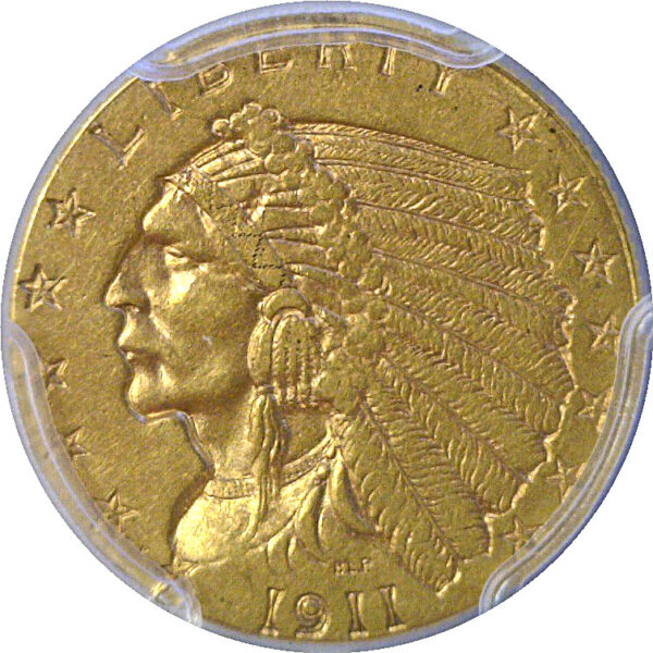 1911-D $2 1/2 Indian    PCGS AU-53 - Image 2