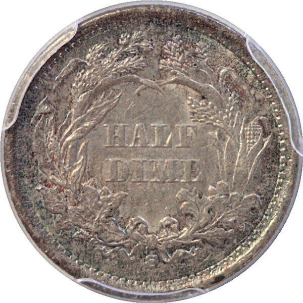1866-S Seated Liberty Half Dime  -  PCGS AU-58 - Image 3