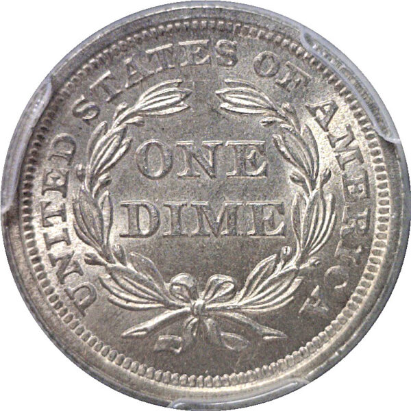 1853 Seated Liberty Dime  -  PCGS MS-63  CAC - Image 3