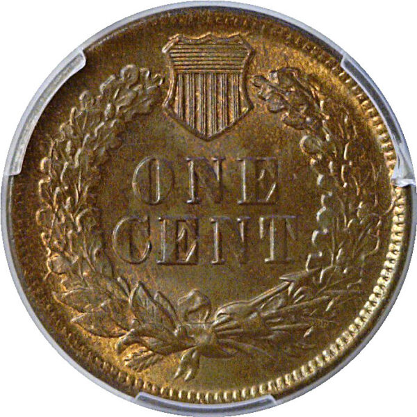 1874 Indian Head Cent  -  PCGS MS-64 RB  CAC - Image 3