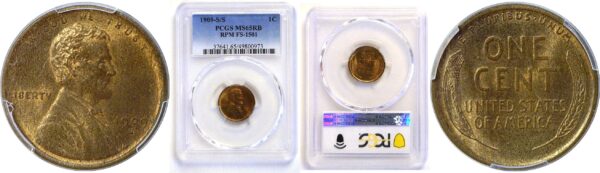 1909-S/S Lincoln Cent  -  PCGS MS-65 RB