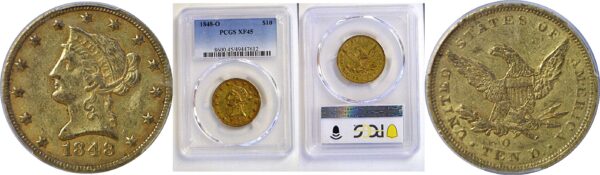 1848-O $10 Liberty  -  PCGS XF-45