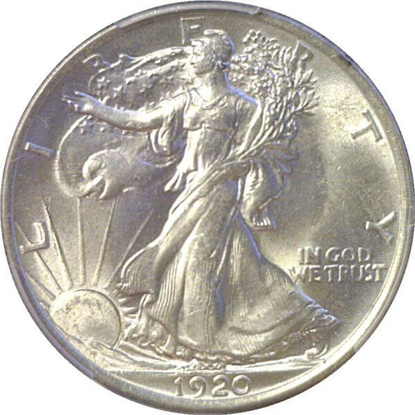 1920 Walking Liberty Half Dollar  -  PCGS MS-64  CAC - Image 2