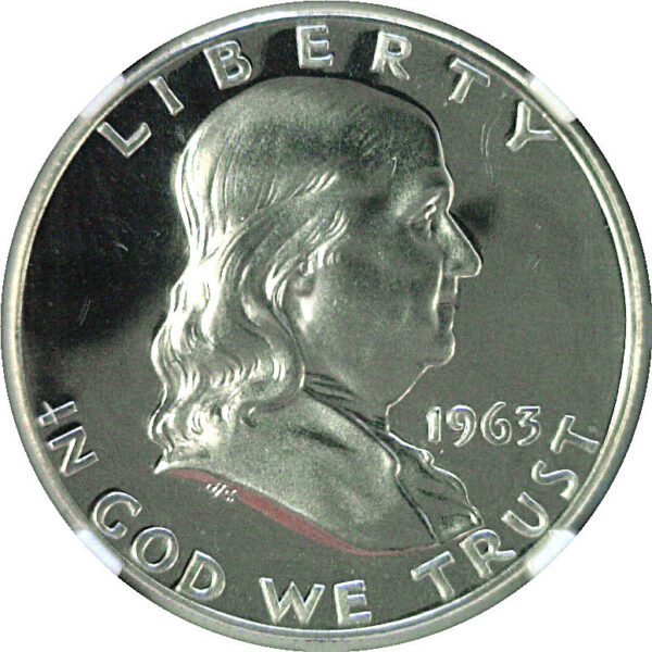 1963 Franklin Half Dollar  -  NGC PF-69 Cameo - Image 2