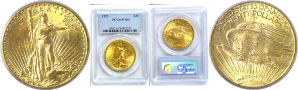 1925 $20 St. Gaudens  -  PCGS MS-64