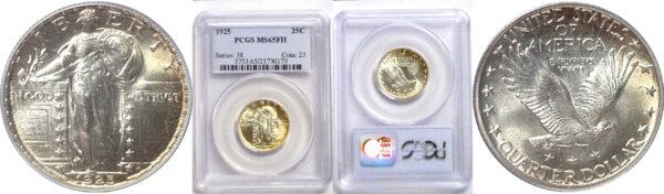 1925 Standing Liberty Quarter  -  PCGS MS-65 FH