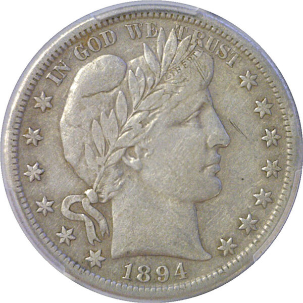 1894-S Barber Half Dollar  -  PCGS VF-35 - Image 2