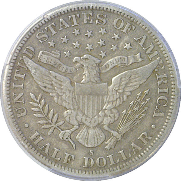 1894-S Barber Half Dollar  -  PCGS VF-35 - Image 3