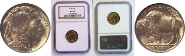 1936-D Buffalo Nickel  -  NGC MS-66