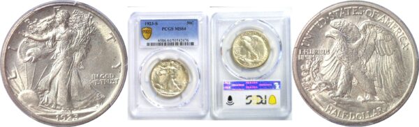 1923-S Walking Liberty Half Dollar. -   PCGS MS-64