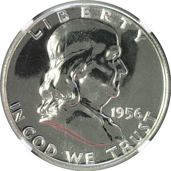 1956 Type-1. Franklin Half Dollar  -  NGC PF-68 - Image 2