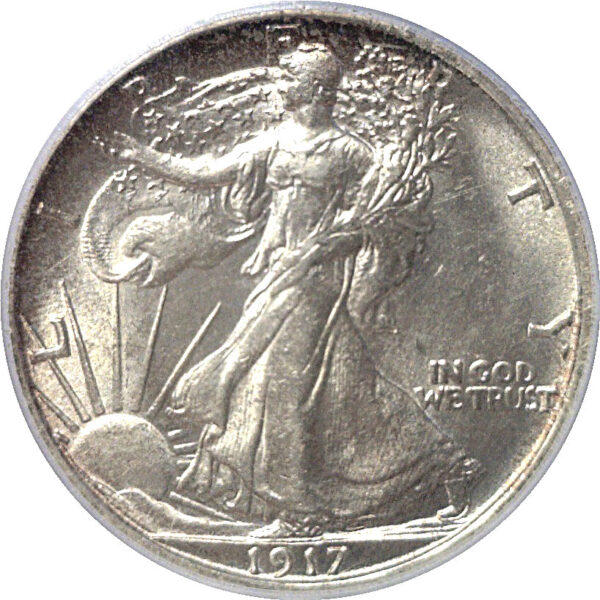 1917-S Reverse. Walking Liberty Half Dollar  -  PCGS MS-62 - Image 2