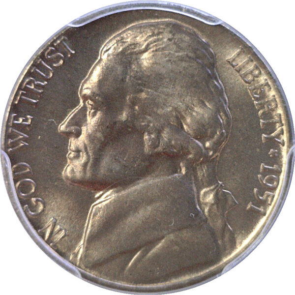 1951-D Jefferson Nickel  -  PCGS MS-66 FS - Image 2
