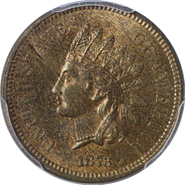 1873 Indian Head Cent  -  PCGS MS-64 RB - Image 2