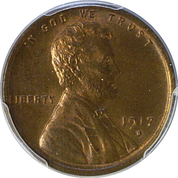 1917-D Lincoln Cent  -  PCGS MS-66 RB - Image 2
