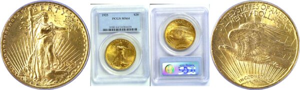 1925 $20 St. Gaudens  -  PCGS MS-64
