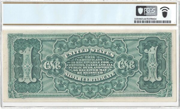 1886 $1 Silver Certificate Fr-217 PCGS Choice CU-64 PPQ - Image 3