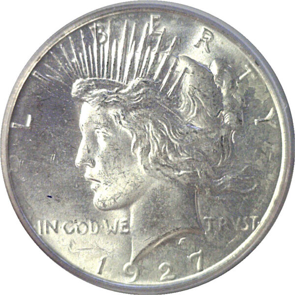 1927-D Peace Dollar  -  PCGS MS-63 - Image 2