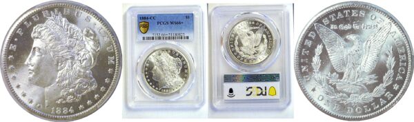 1884-CC Morgan Dollar  -  PCGS MS-66+