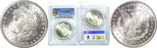 1878-CC Morgan Dollar. -  PCGS MS-62