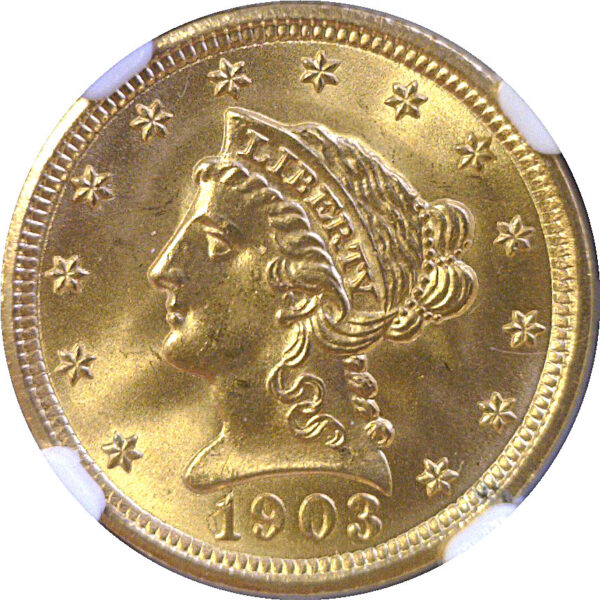 1903 $2 1/2 Liberty  -  NGC MS-66 - Image 2