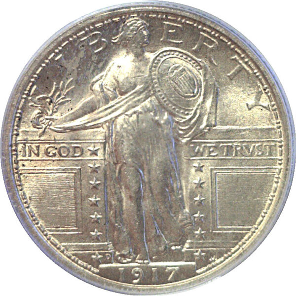 1917-D T-1. Standing Liberty Quarter  -  PCGS MS-64FH - Image 2