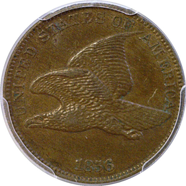 1856 Flying Eagle Cent  -  PCGS PR-58  CAC - Image 2