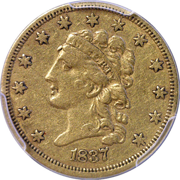 1837 $2 1/2 Classic  -  PCGS XF-40 - Image 2