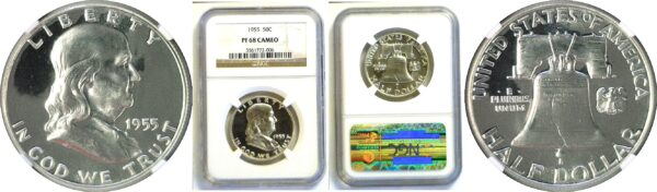 1955 Franklin Half Dollar  -  NGC PF-68 Cameo