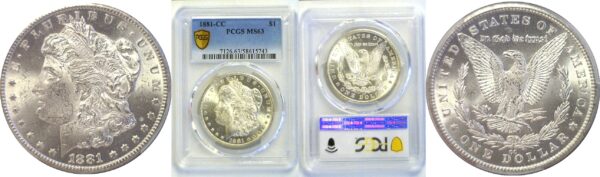 1881-CC Morgan Dollar  -  PCGS MS-63