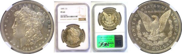 1895 Morgan Dollar  -  NGC PF-63