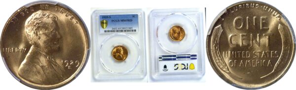 1929-S Lincoln Cent  -  PCGS MS-65 RD